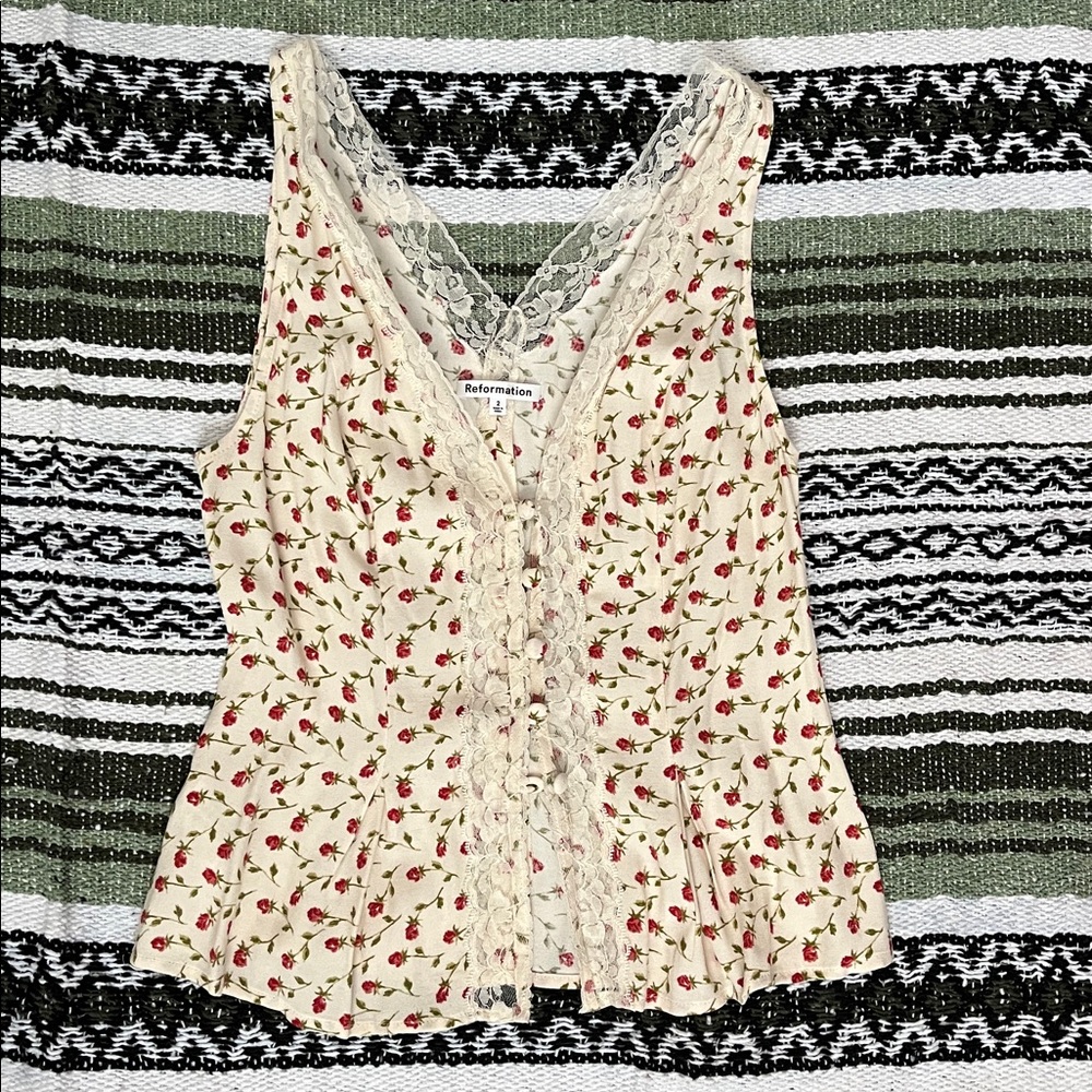Reformation Cristina Top, Size 2